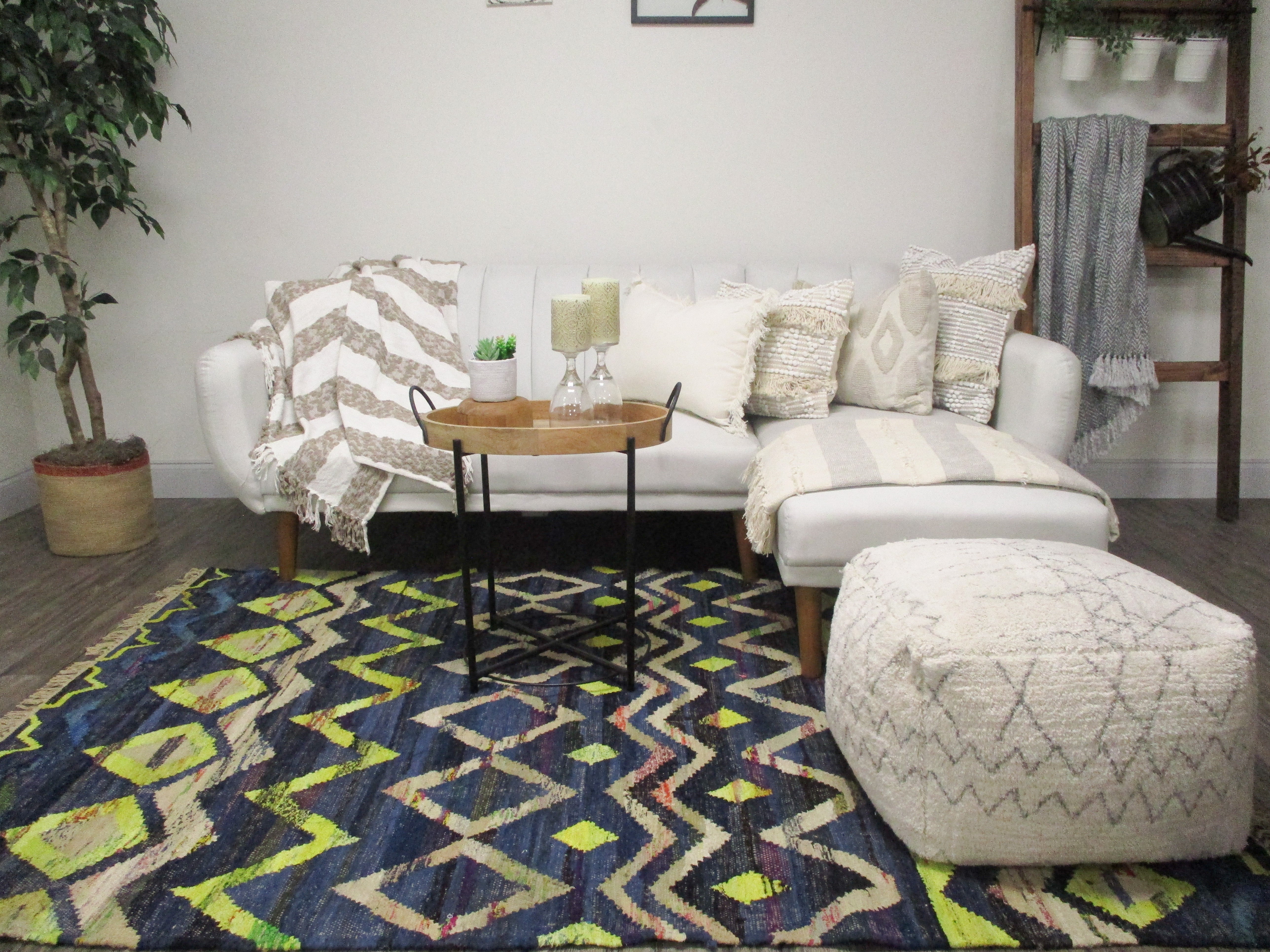 Syzygy Cotton Woven Area Rug