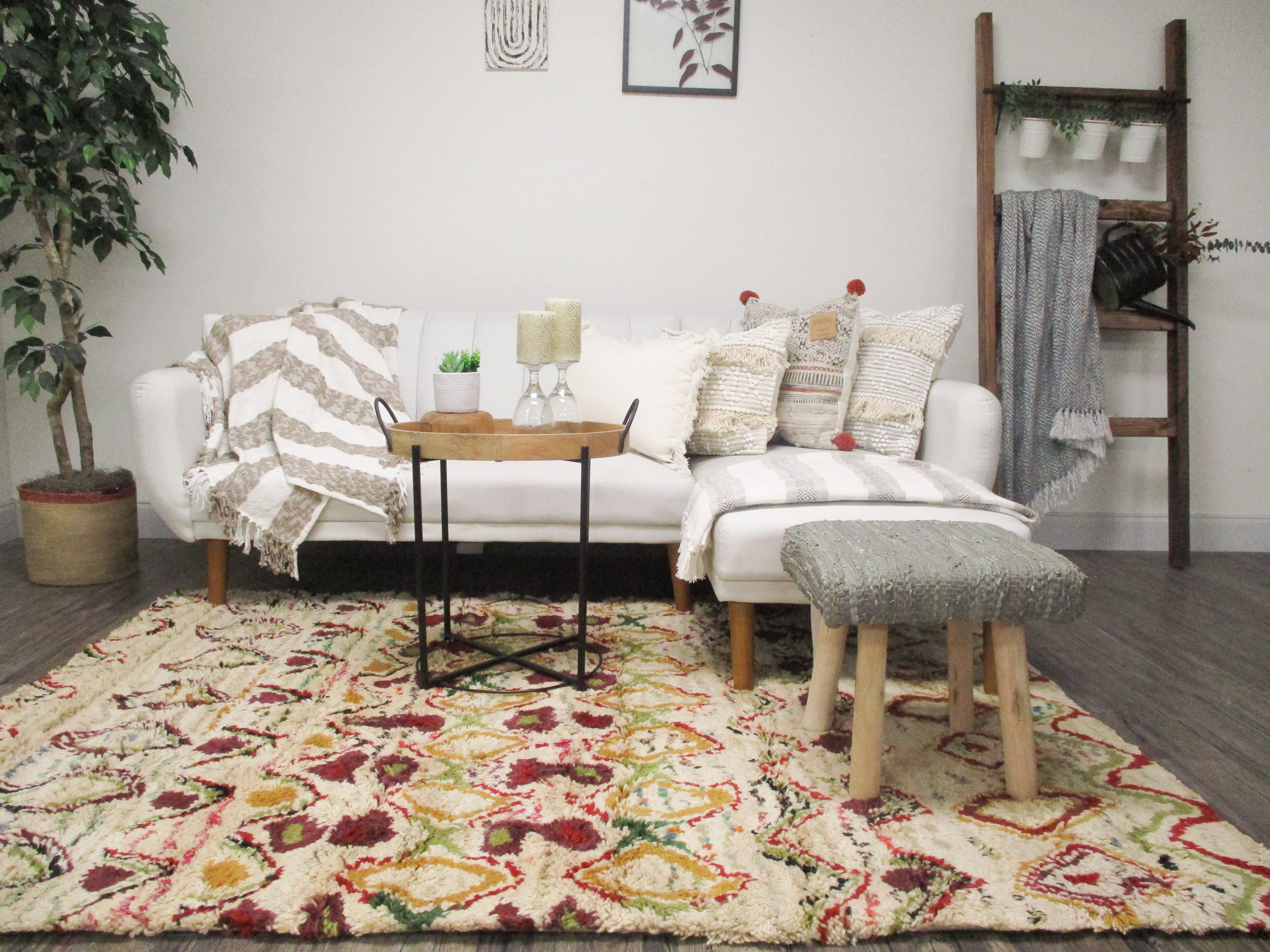 Chinchilla Cotton and Wool Area Rug