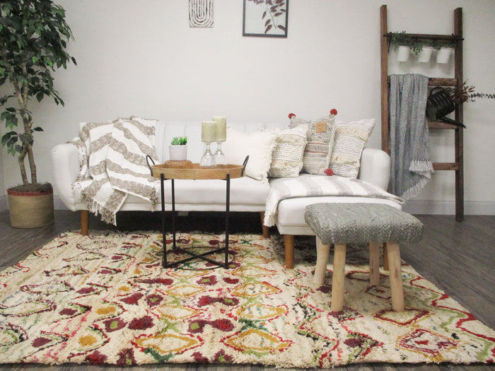 Chinchilla Cotton and Wool Area Rug