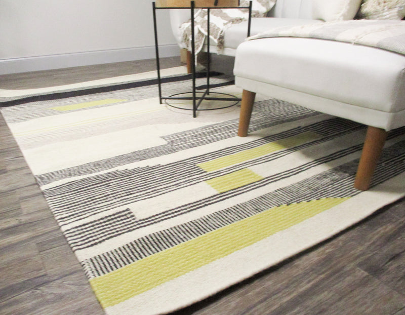 Angora Wool and Cotton Area Rug