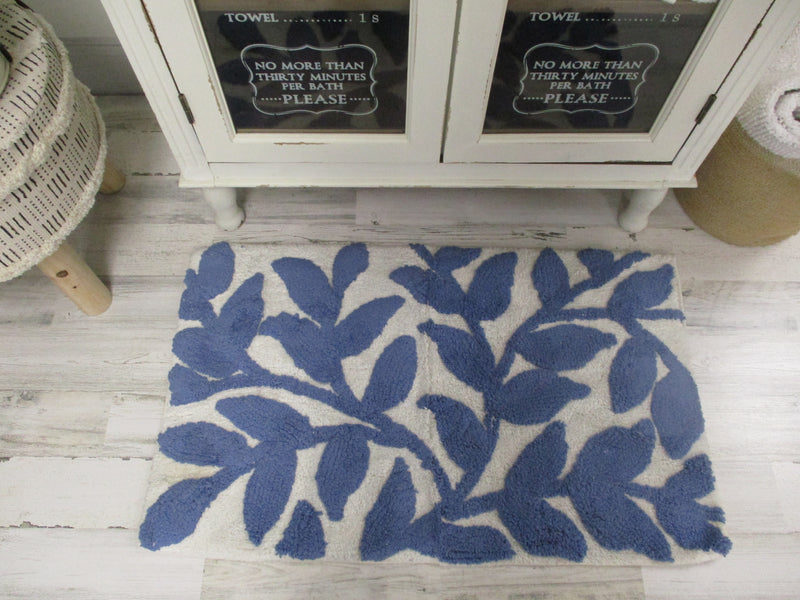 Olive Branch Bath Rug- 100% Cotton