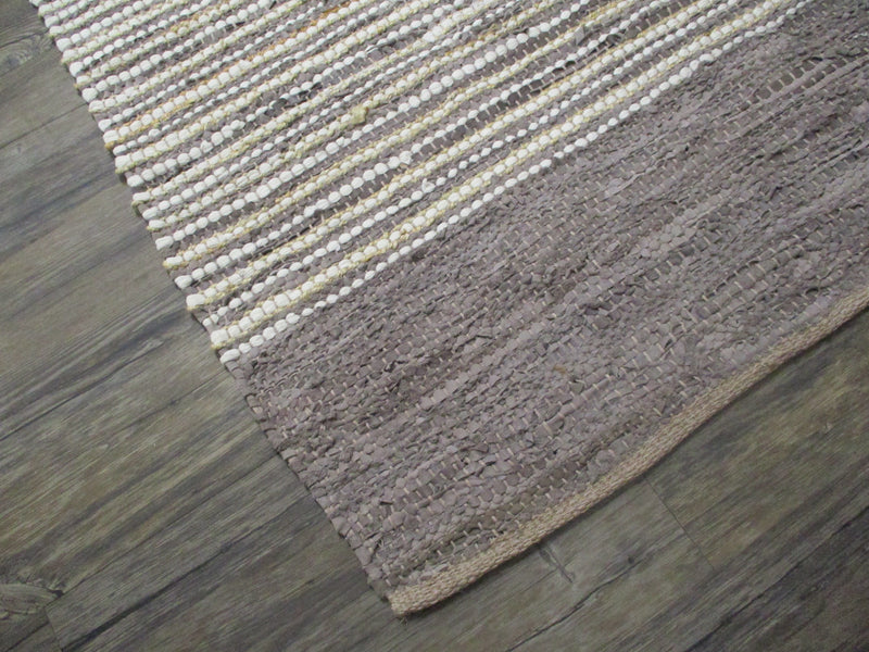 Muse Coffee Leather Rug