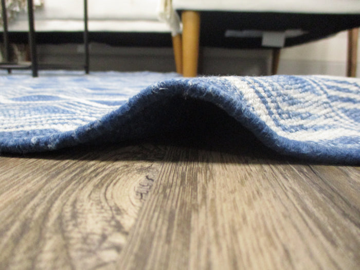 Ocean Blue Cotton Rug
