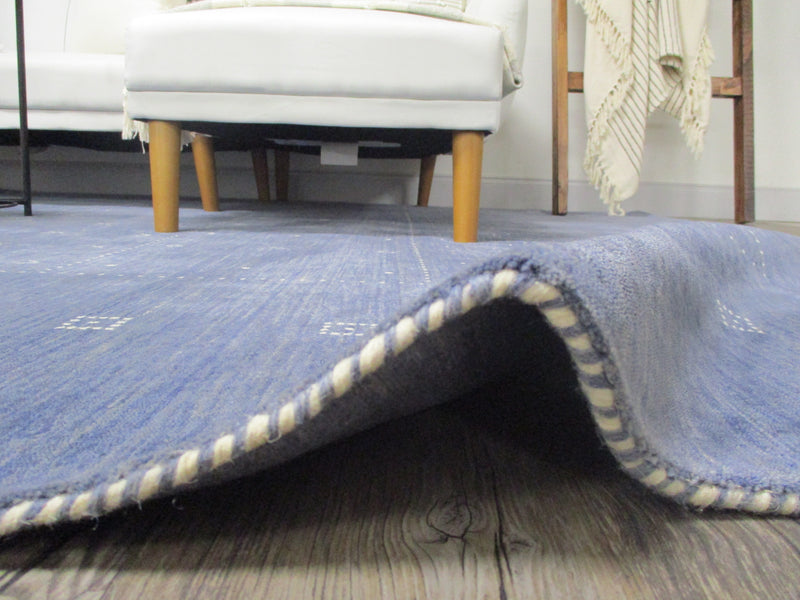 Clara Blue hand knotted wool Rug