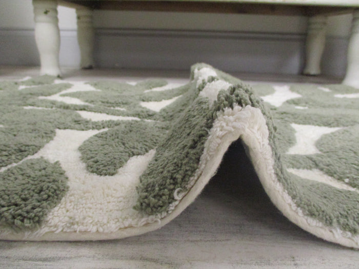 Olive Branch Bath Rug- 100% Cotton
