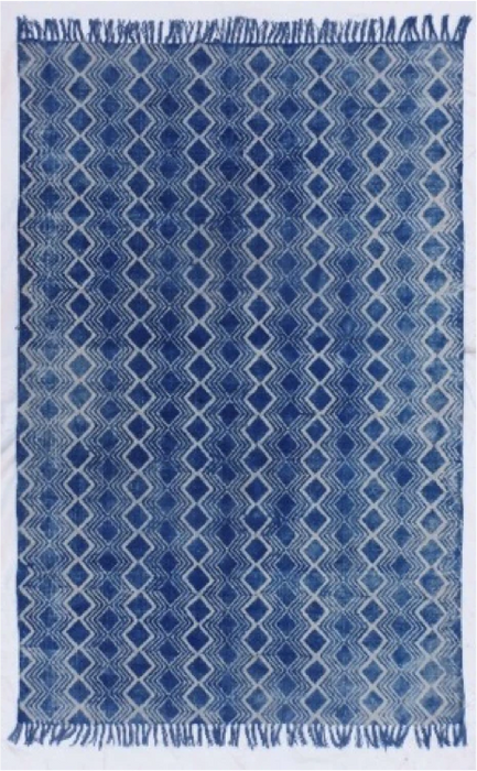 Ocean Blue Cotton Rug