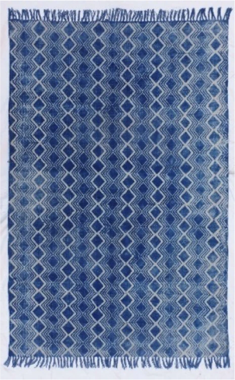 Ocean Blue Cotton Rug