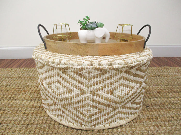 3 in 1 Basket, Stool, and Pouf