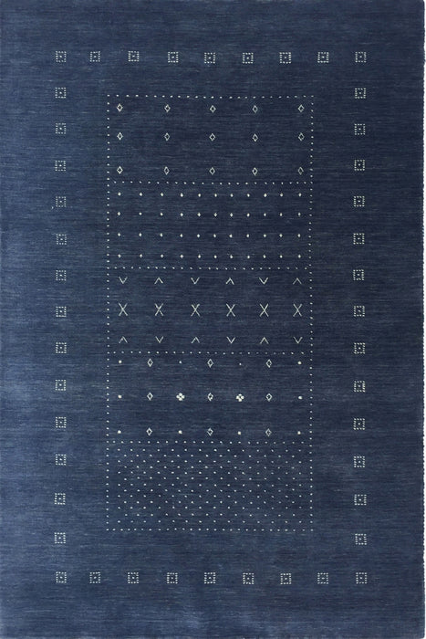 Clara Blue hand knotted wool Rug