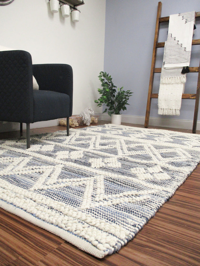 Denim Wool Rug Angel Wool Denim Rug – urban86